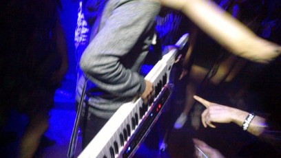 Kill Paris in the crowd playing his Keytar