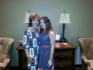 Kallie and Mom at Church