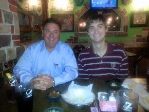 My dad and I after Lunch