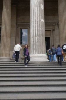 Kallie in Front of British Museum