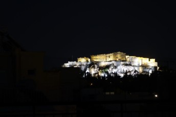 The Parthenon at Night!