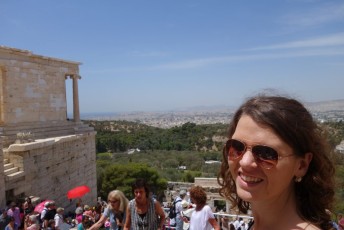 Kallie in Front of Athens