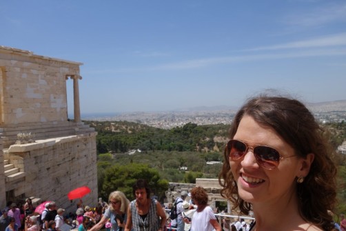 Kallie in Front of Athens