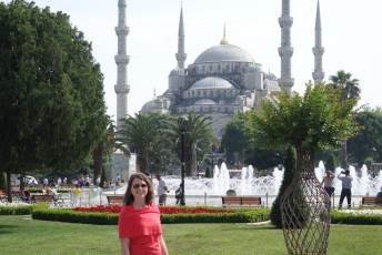 You in front of the Blue Mosque