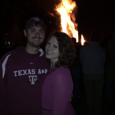 Kallie and I at Aggie Bonfire