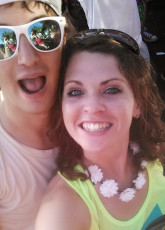 Kallie and I at Mad Decent Block Party!