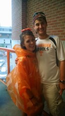 Even rain soaked in an orange poncho you are the prettiest girl in the world