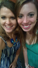 Kallie and Aarika at the wedding